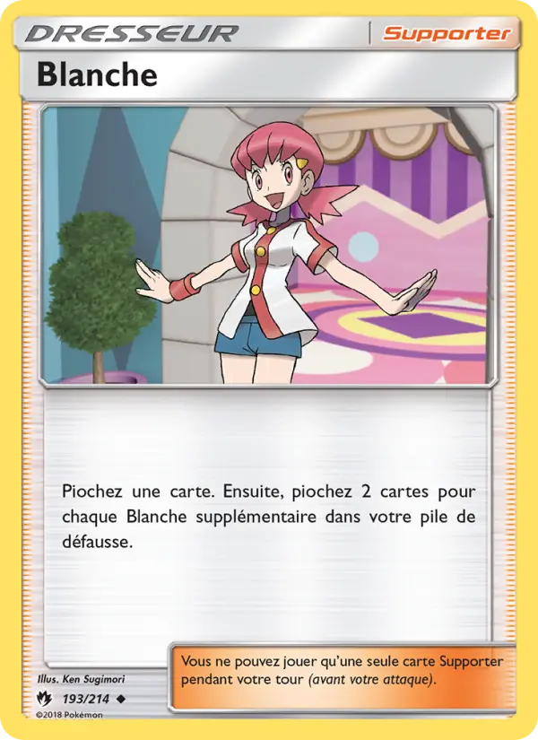 193/214 - Blanche — Carte Pokémon Tonnerre Perdu 193/214