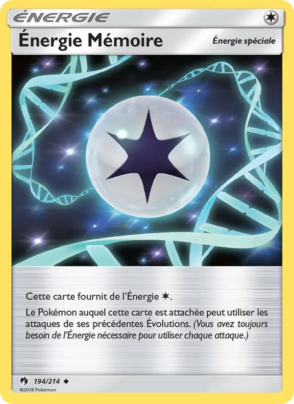 194/214 - Énergie Mémoire — Carte Pokémon Tonnerre Perdu 194/214