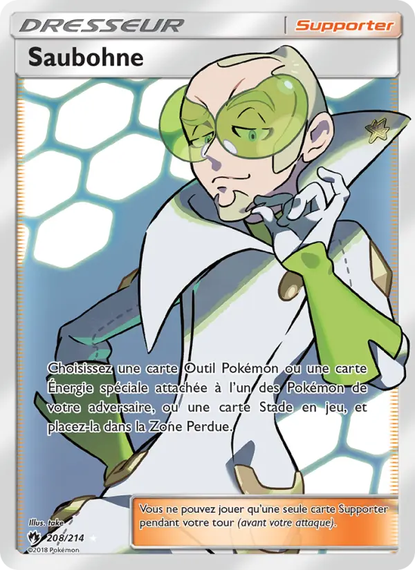 208/214 - Saubohne — Carte Pokémon Tonnerre Perdu 208/214