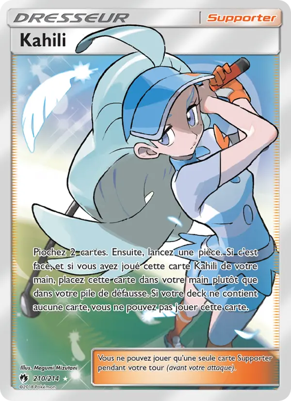 210/214 - Kahili — Carte Pokémon Tonnerre Perdu 210/214