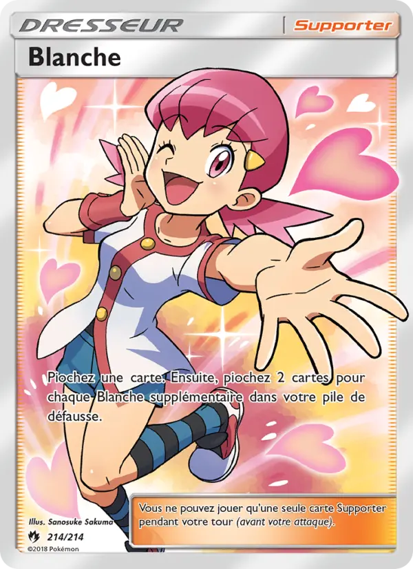 214/214 - Blanche — Carte Pokémon Tonnerre Perdu 214/214