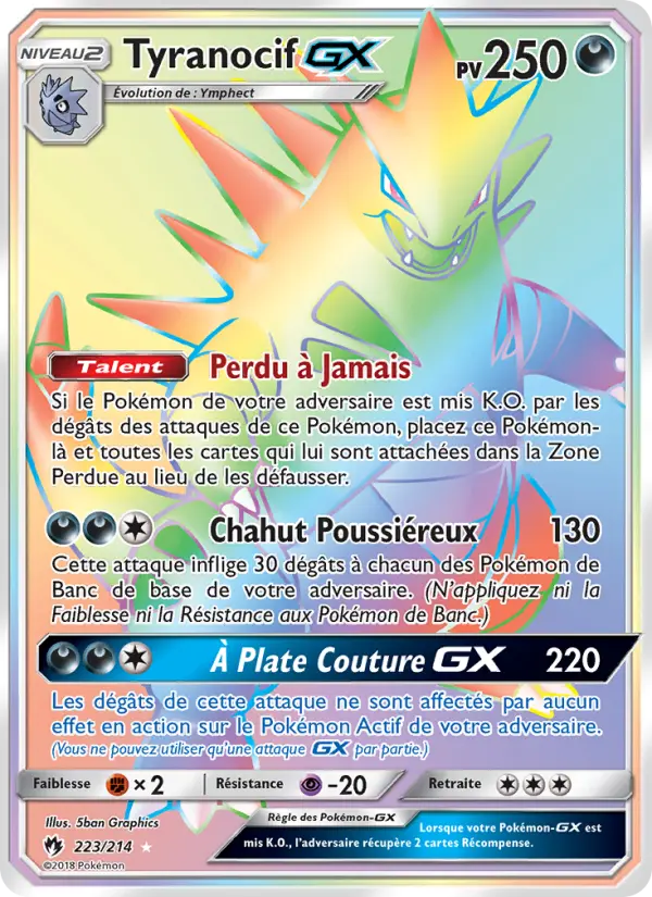 223/214 - Tyranocif GX — Carte Pokémon Tonnerre Perdu 223/214