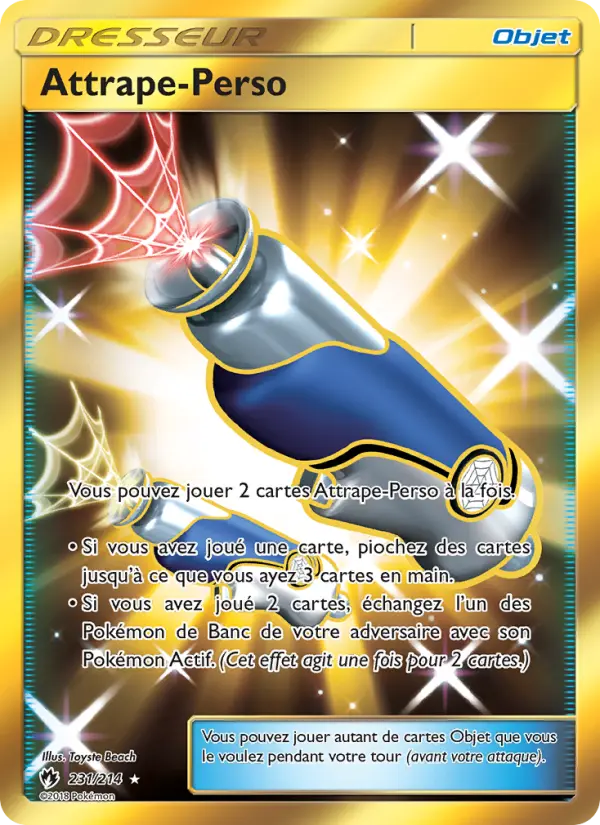 231/214 - Attrape-Perso — Carte Pokémon Tonnerre Perdu 231/214