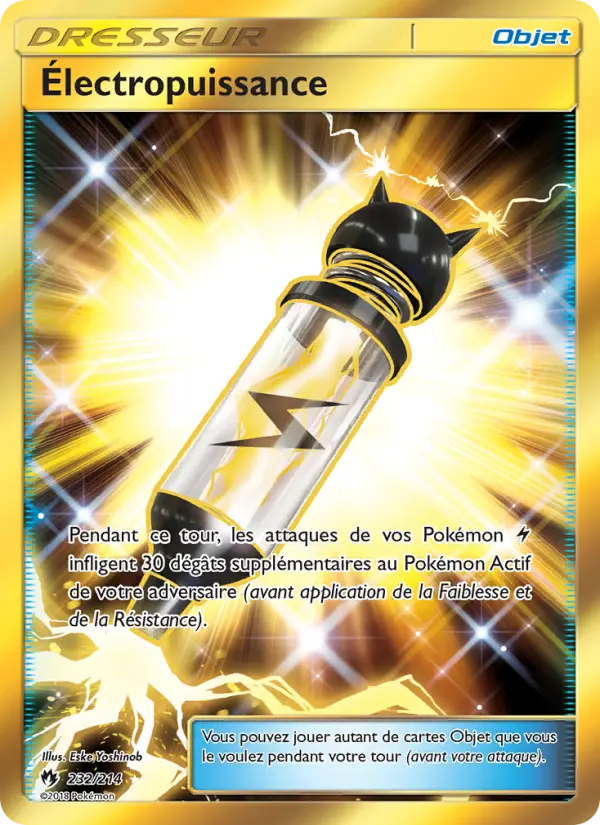 232/214 - Électropuissance — Carte Pokémon Tonnerre Perdu 232/214
