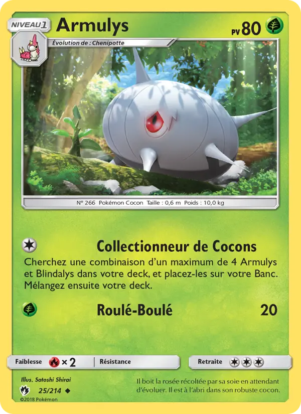 025/214 - Armulys — Carte Pokémon Tonnerre Perdu 25/214
