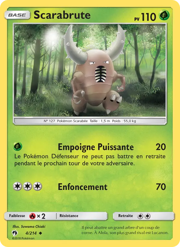 004/214 - Scarabrute — Carte Pokémon Tonnerre Perdu 4/214