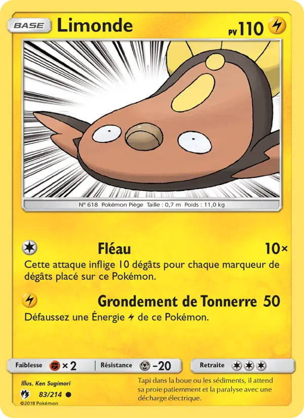 083/214 - Limonde — Carte Pokémon Tonnerre Perdu 83/214