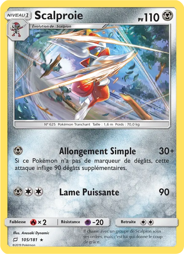 105/181 - Scalproie — Carte Pokémon Duo de Choc 105/181