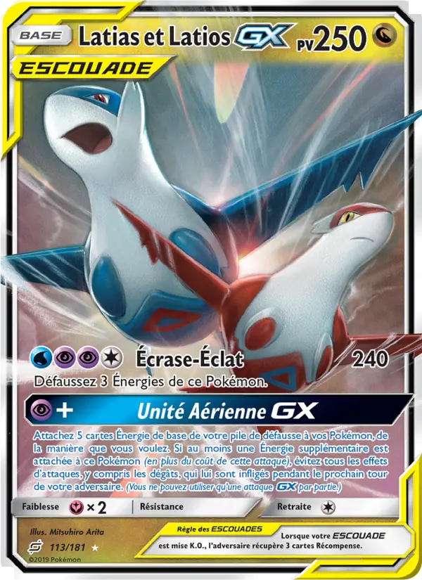 Latias et Latios GX — Carte Pokémon 113 Duo de Choc