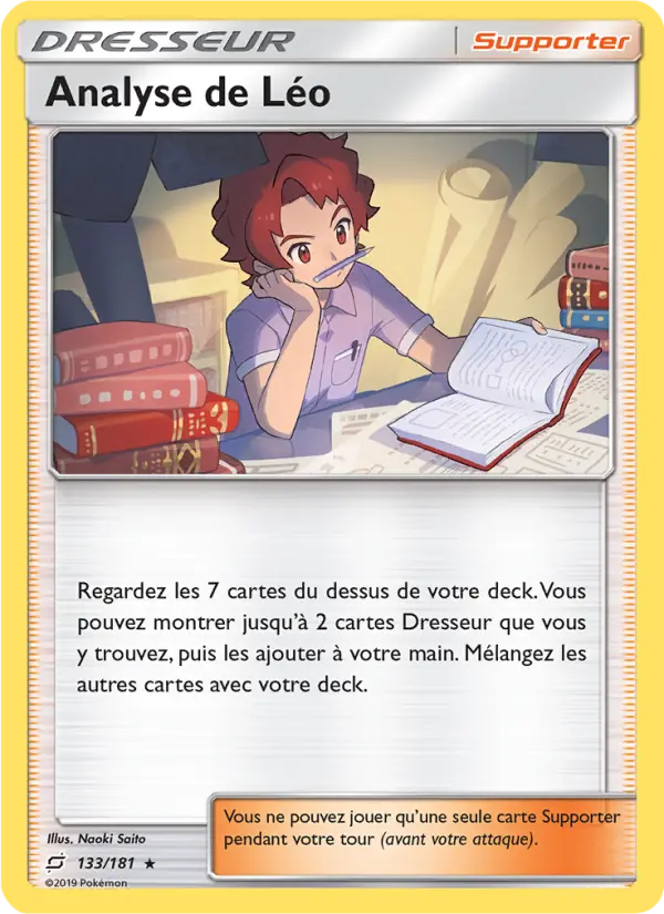 133/181 - Analyse de Léo — Carte Pokémon Duo de Choc 133/181