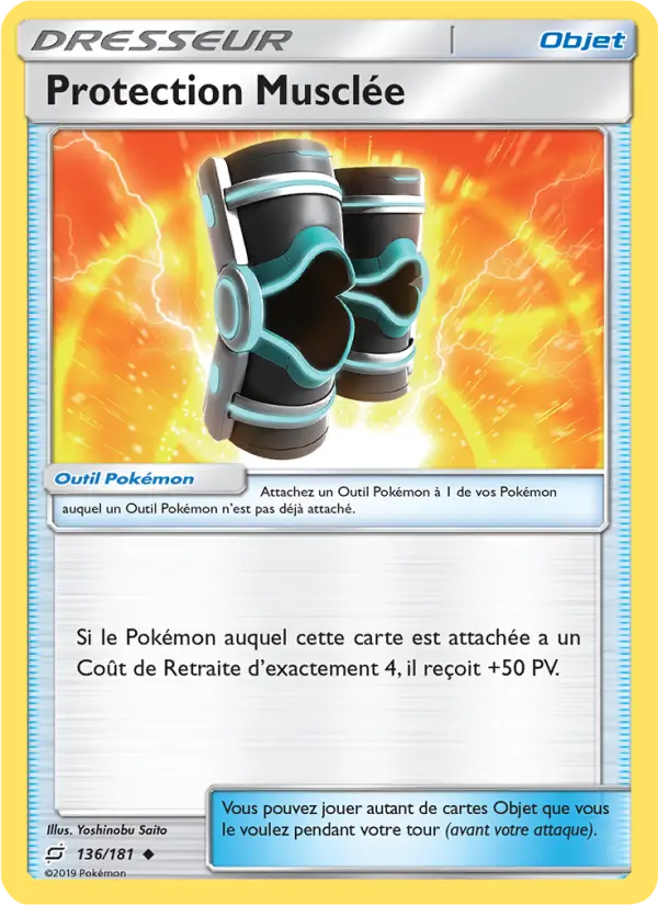 136/181 - Protection Musclée — Carte Pokémon Duo de Choc 136/181