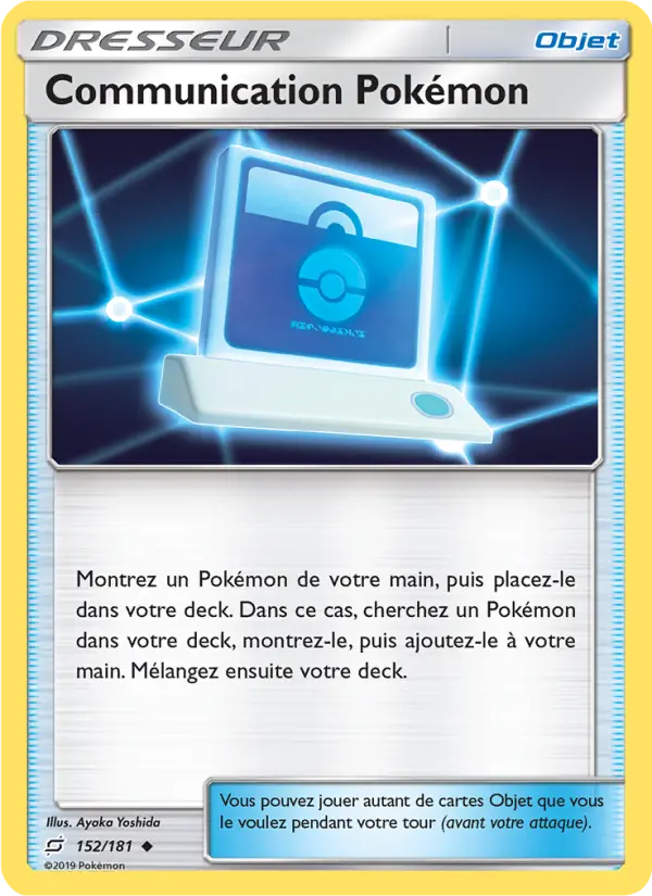 152/181 - Communication Pokémon — Carte Pokémon Duo de Choc 152/181