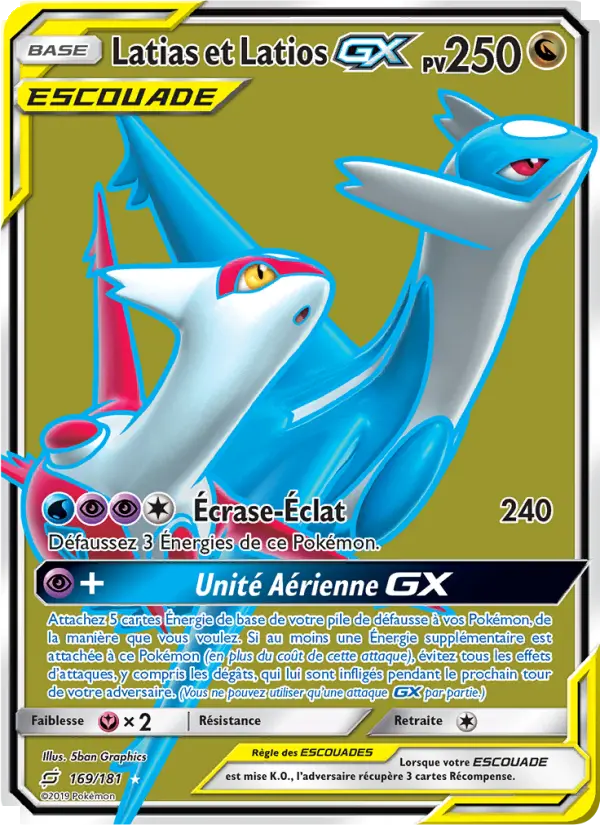 Latias et Latios GX — Carte Pokémon 169 Duo de Choc