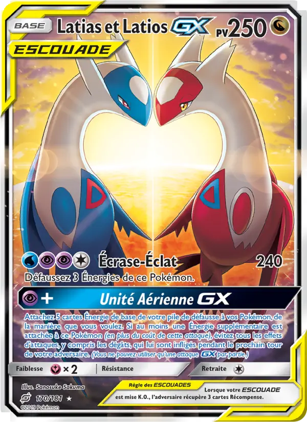 Latias et Latios GX — Carte Pokémon 170 Duo de Choc