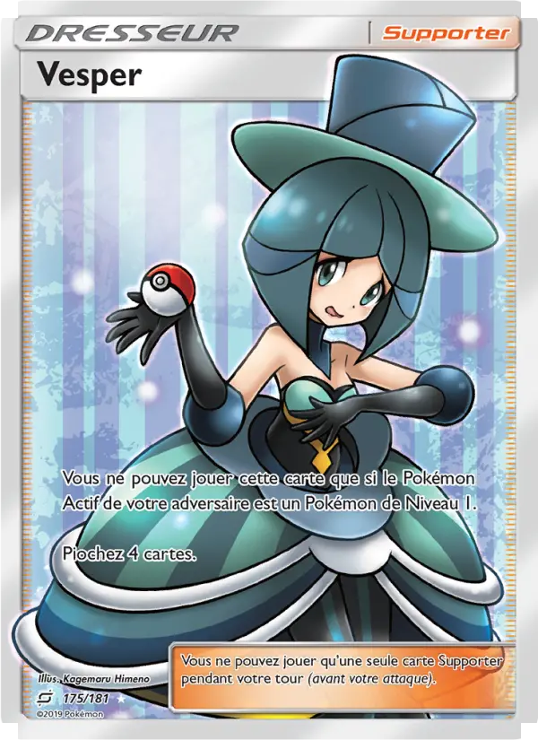 175/181 - Vesper — Carte Pokémon Duo de Choc 175/181