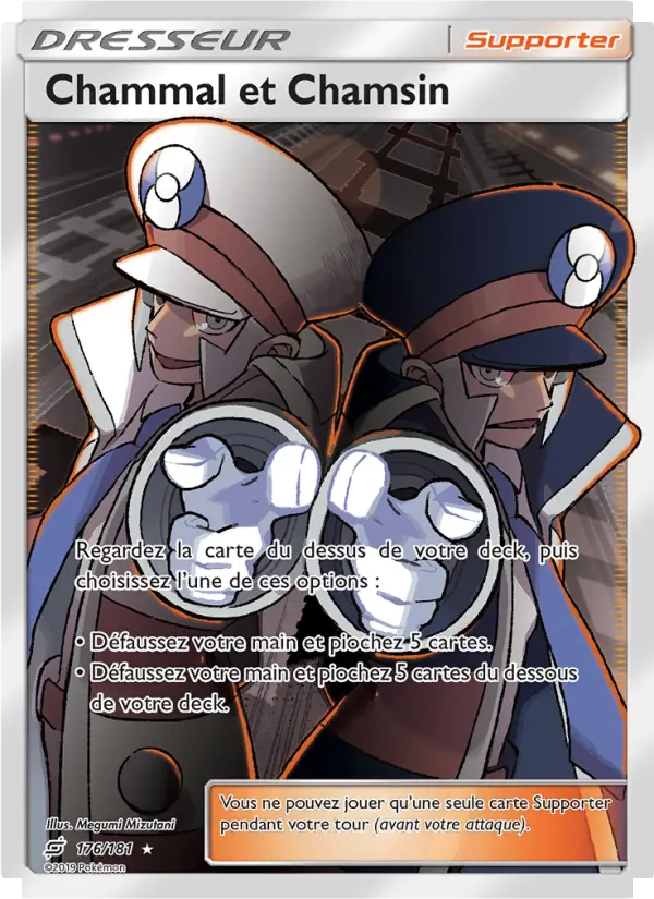 176/181 - Chammal et Chamsin — Carte Pokémon Duo de Choc 176/181