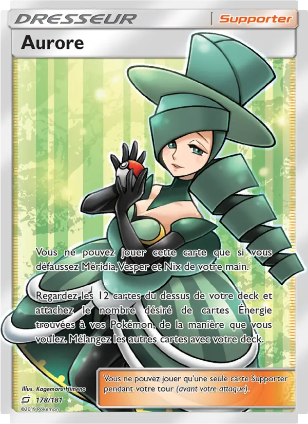 178/181 - Aurore — Carte Pokémon Duo de Choc 178/181