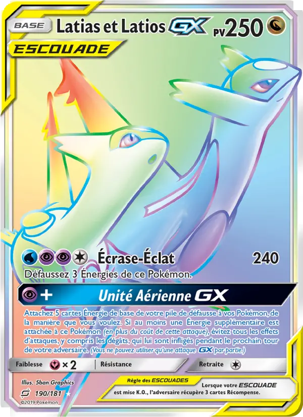Latias et Latios GX — Carte Pokémon 190 Duo de Choc