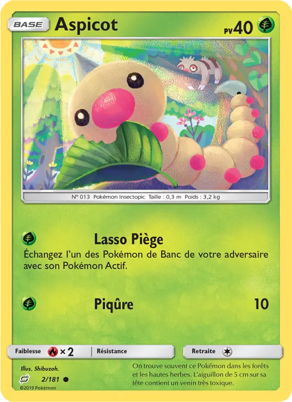 002/181 - Aspicot — Carte Pokémon Duo de Choc 2/181