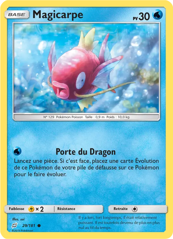 029/181 - Magicarpe — Carte Pokémon Duo de Choc 29/181
