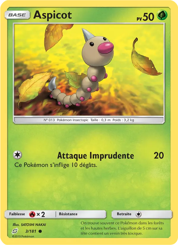 003/181 - Aspicot — Carte Pokémon Duo de Choc 3/181