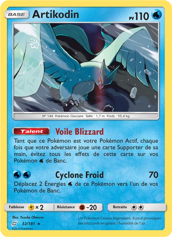 032/181 - Artikodin — Carte Pokémon Duo de Choc 32/181