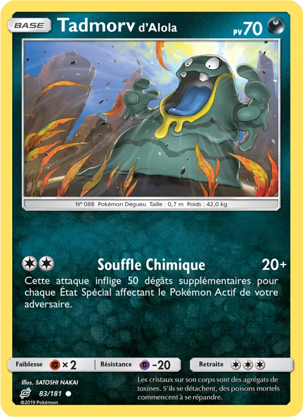 083/181 - Tadmorv d’Alola — Carte Pokémon Duo de Choc 83/181