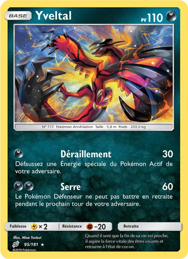 095/181 - Yveltal — Carte Pokémon Duo de Choc 95/181