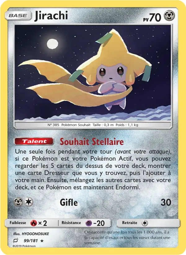 099/181 - Jirachi — Carte Pokémon Duo de Choc 99/181