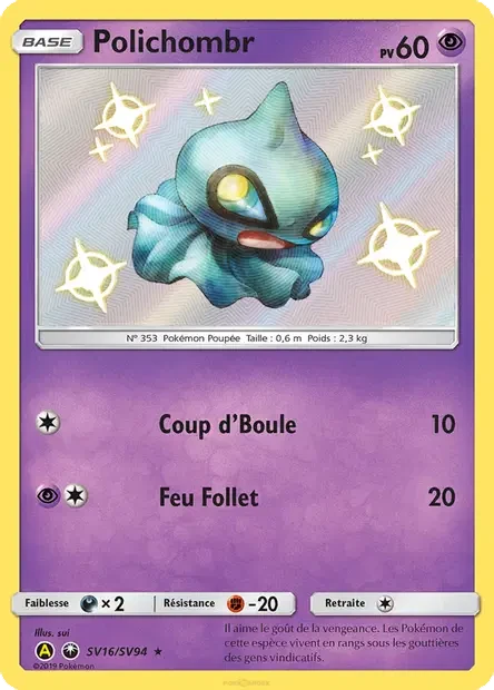 SV16/094 - Polichombr — Carte Pokémon Destinées Occultes Coffre Étincelant SV16/94