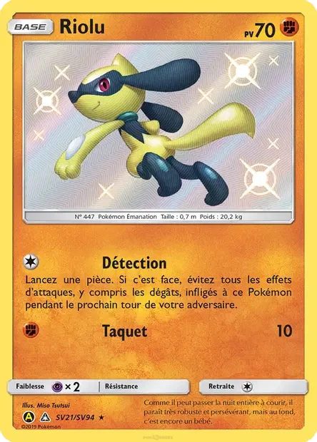 SV21/094 - Riolu — Carte Pokémon Destinées Occultes Coffre Étincelant SV21/94