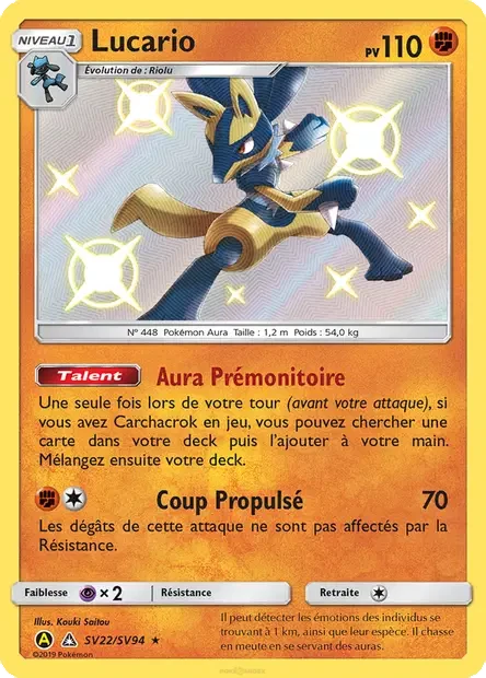 Carte Pokémon SV22/094 - Lucario sma