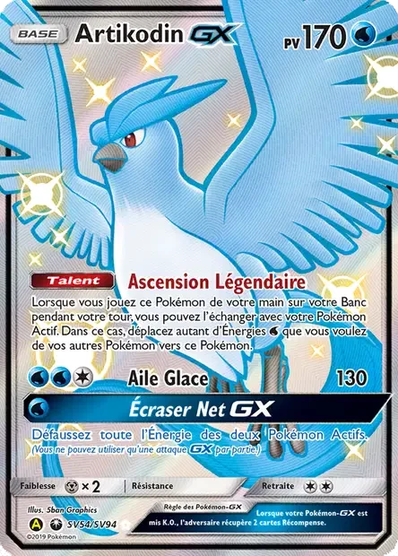 Carte Pokémon SV54/094 - Artikodin GX sma