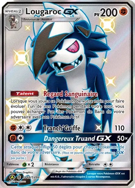Carte Pokémon SV66/094 - Lougaroc GX sma