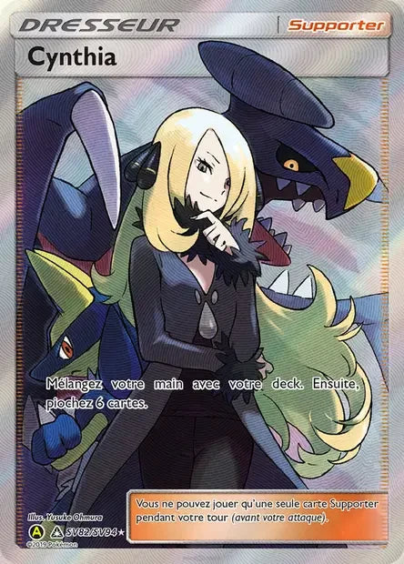 SV82/094 - Cynthia — Carte Pokémon Destinées Occultes Coffre Étincelant SV82/94