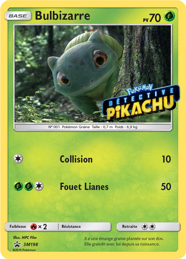 Bulbizarre SM198 - Promos Soleil & Lune - Carte Pokémon