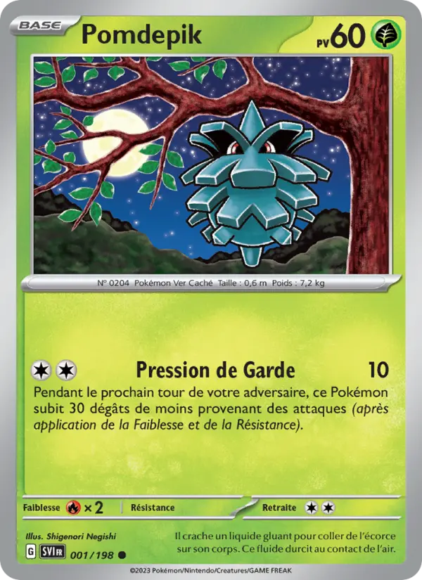 001/198 - Pomdepik — Carte Pokémon Écarlate et Violet 001/198