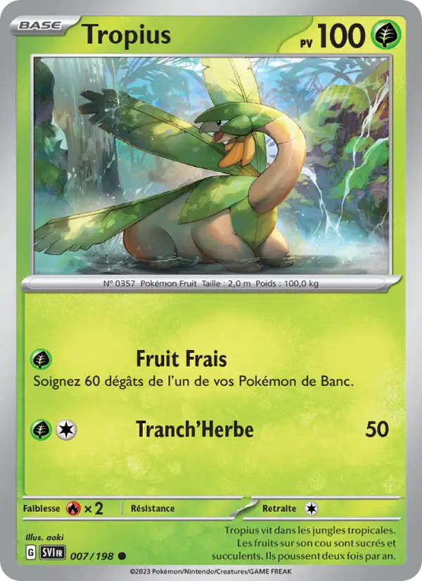 007/198 - Tropius — Carte Pokémon Écarlate et Violet 007/198