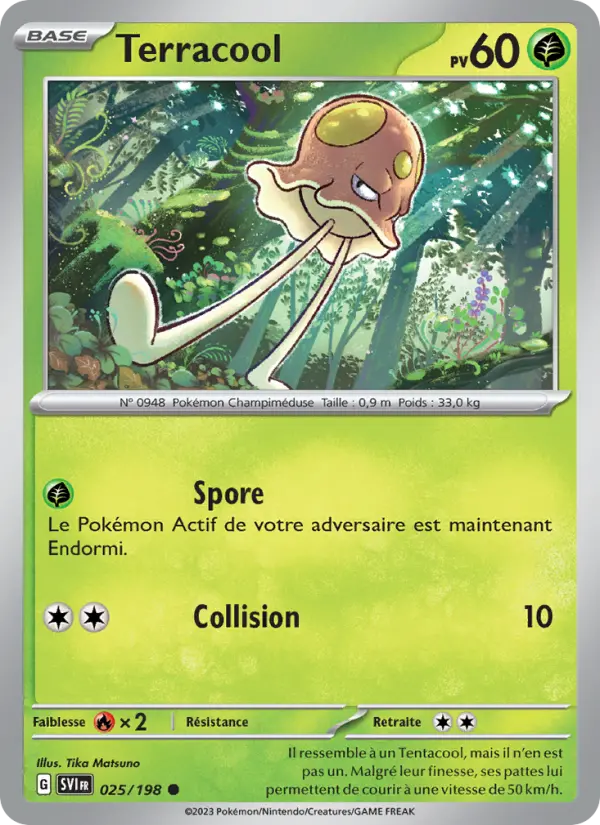Terracool — Carte Pokémon 025 Écarlate et Violet