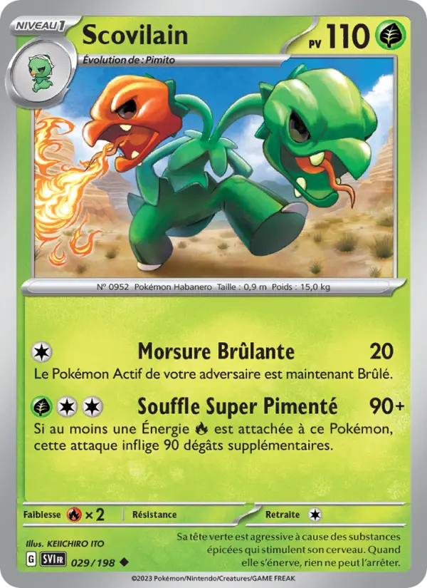 Scovilain — Carte Pokémon 029 Écarlate et Violet
