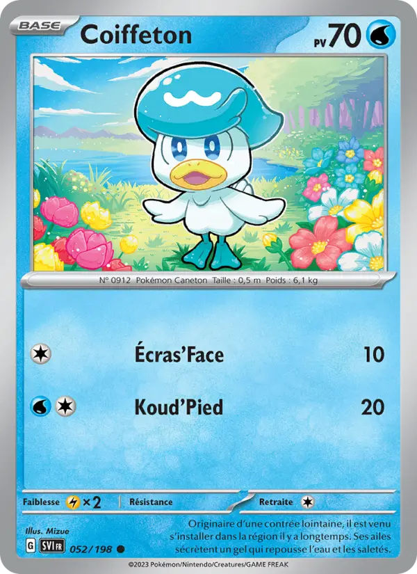 Coiffeton — Carte Pokémon 052 Écarlate et Violet