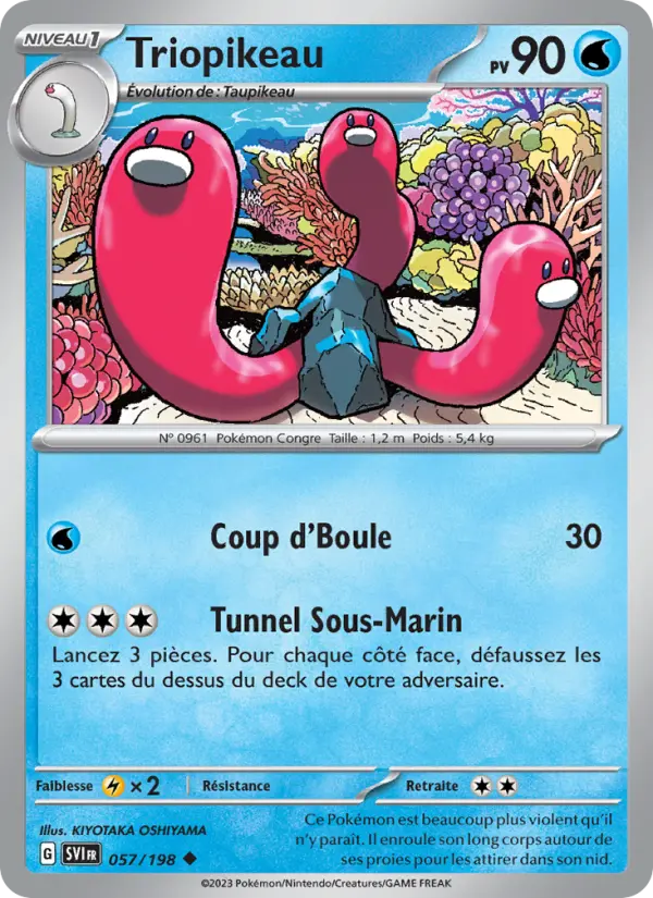 Triopikeau — Carte Pokémon 057 Écarlate et Violet