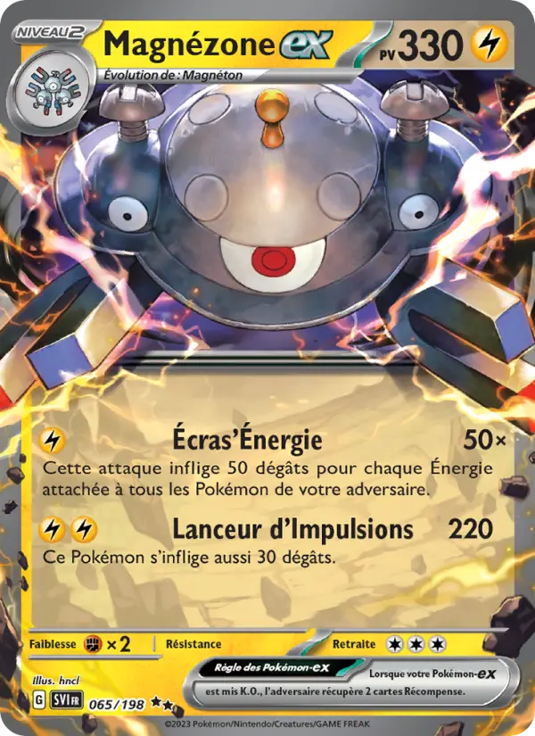 065/198 - Magnézone EX — Carte Pokémon Écarlate et Violet 065/198