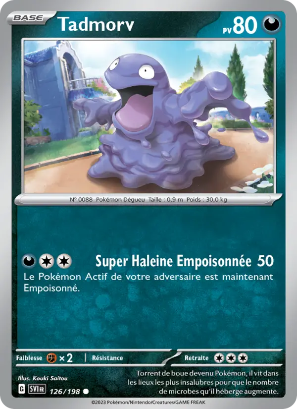 126/198 - Tadmorv — Carte Pokémon Écarlate et Violet 126/198