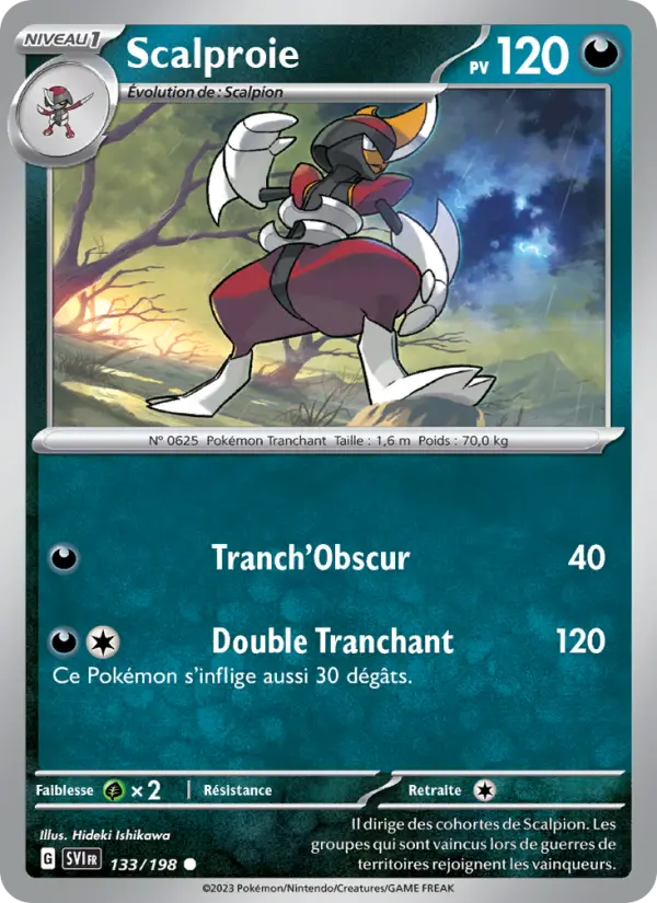 133/198 - Scalproie — Carte Pokémon Écarlate et Violet 133/198