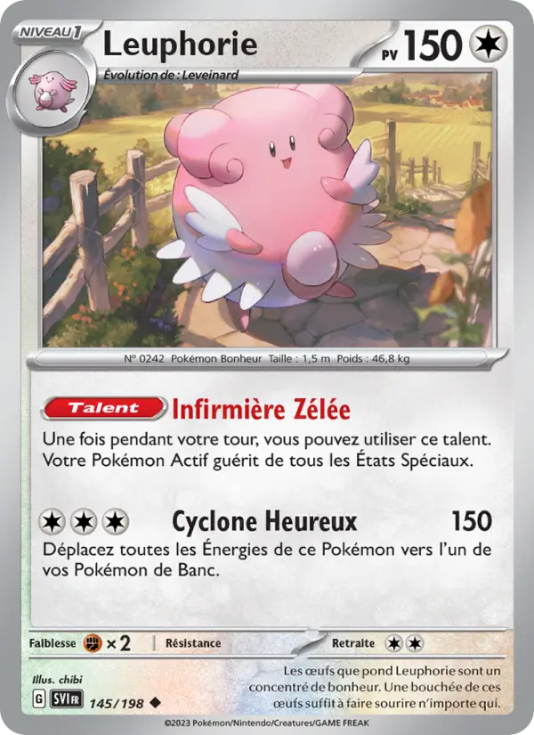 Leuphorie — Carte Pokémon 145 Écarlate et Violet