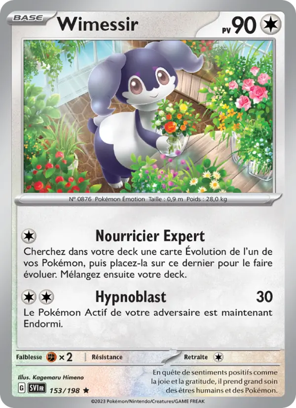Wimessir — Carte Pokémon 153 Écarlate et Violet