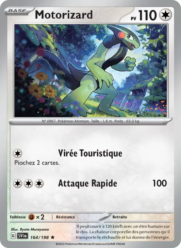 Motorizard — Carte Pokémon 164 Écarlate et Violet