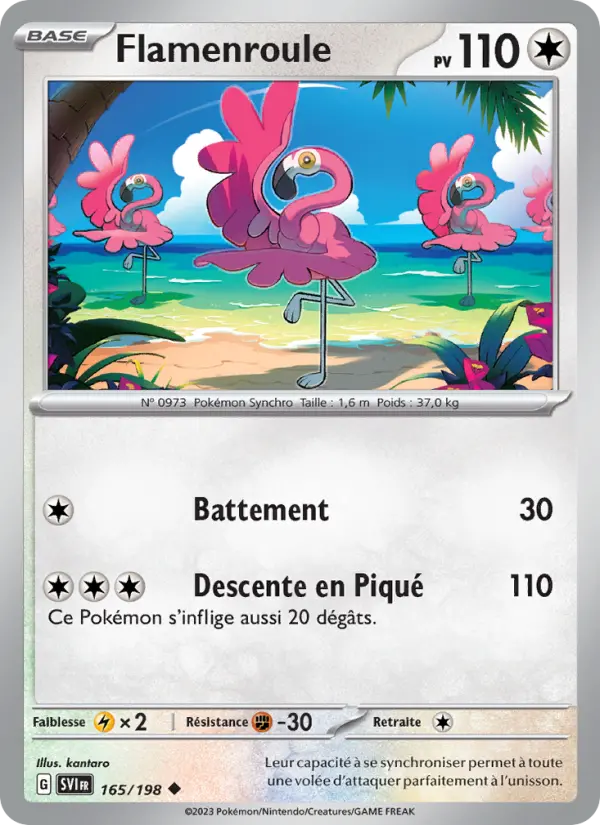 Flamenroule — Carte Pokémon 165 Écarlate et Violet