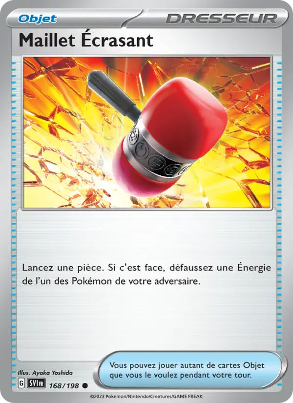 168/198 - Maillet Écrasant — Carte Pokémon Écarlate et Violet 168/198